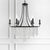 Crystorama GAB-B7306-MK Gabrielle 6 Light Chandelier - Matte Black