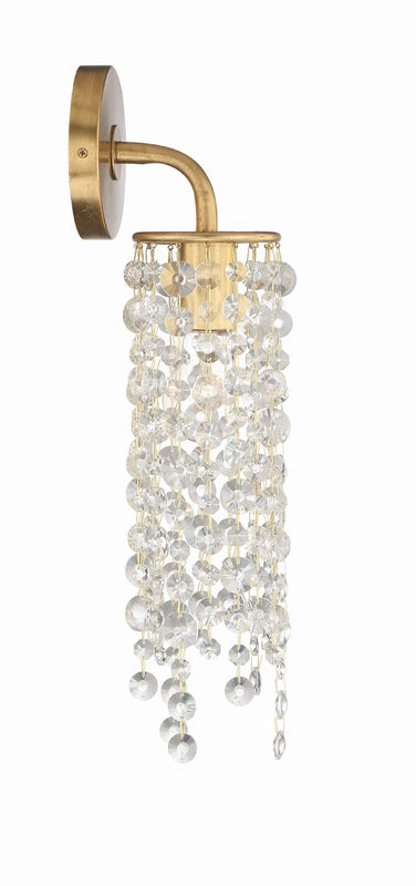 Crystorama GAB-B7311-GA Gabrielle 1 Light Wall Mount - Antique Gold