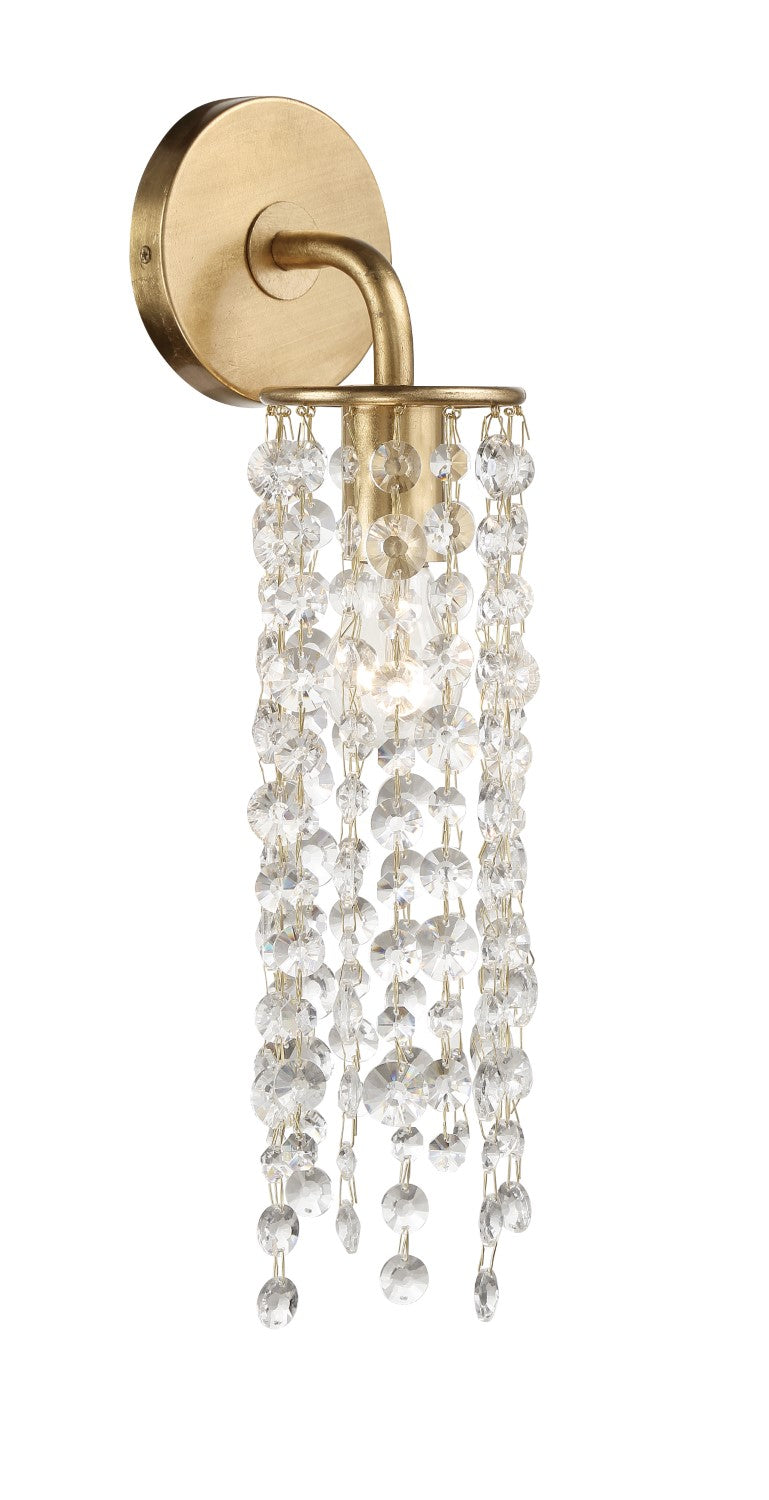 Crystorama GAB-B7311-GA Gabrielle 1 Light Wall Mount - Antique Gold