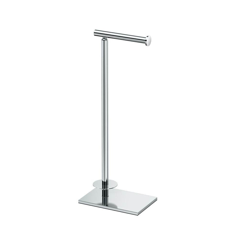 Gatco Square Standing Toilet Paper With Storage Holder