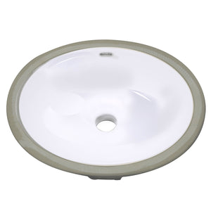 Nantucket Sinks GB-13x10-W Glazed Bottom 13 Inch X 10 Inch Undermount Ceramic Sink