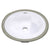 Nantucket Sinks GB-13x10-W Glazed Bottom 13 Inch X 10 Inch Undermount Ceramic Sink