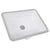 Nantucket Sinks GB-17x13-W 17 Inch x 13 Inch Glazed Bottom Undermount GB-17x13-W Rectangle Ceramic Sink In White