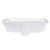 Nantucket Sinks GB-17x13-W 17 Inch x 13 Inch Glazed Bottom Undermount GB-17x13-W Rectangle Ceramic Sink In White
