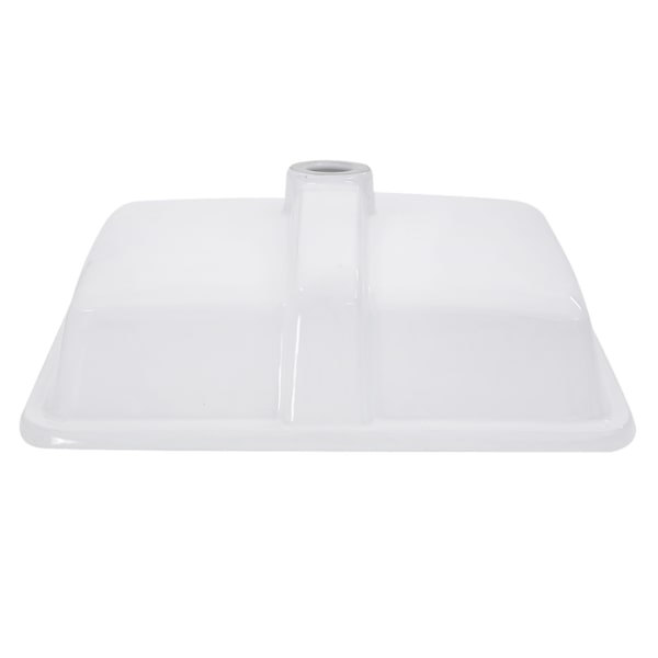 Nantucket Sinks GB-17x13-W 17 Inch x 13 Inch Glazed Bottom Undermount GB-17x13-W Rectangle Ceramic Sink In White