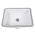 Nantucket Sinks GB-17x13-W 17 Inch x 13 Inch Glazed Bottom Undermount GB-17x13-W Rectangle Ceramic Sink In White