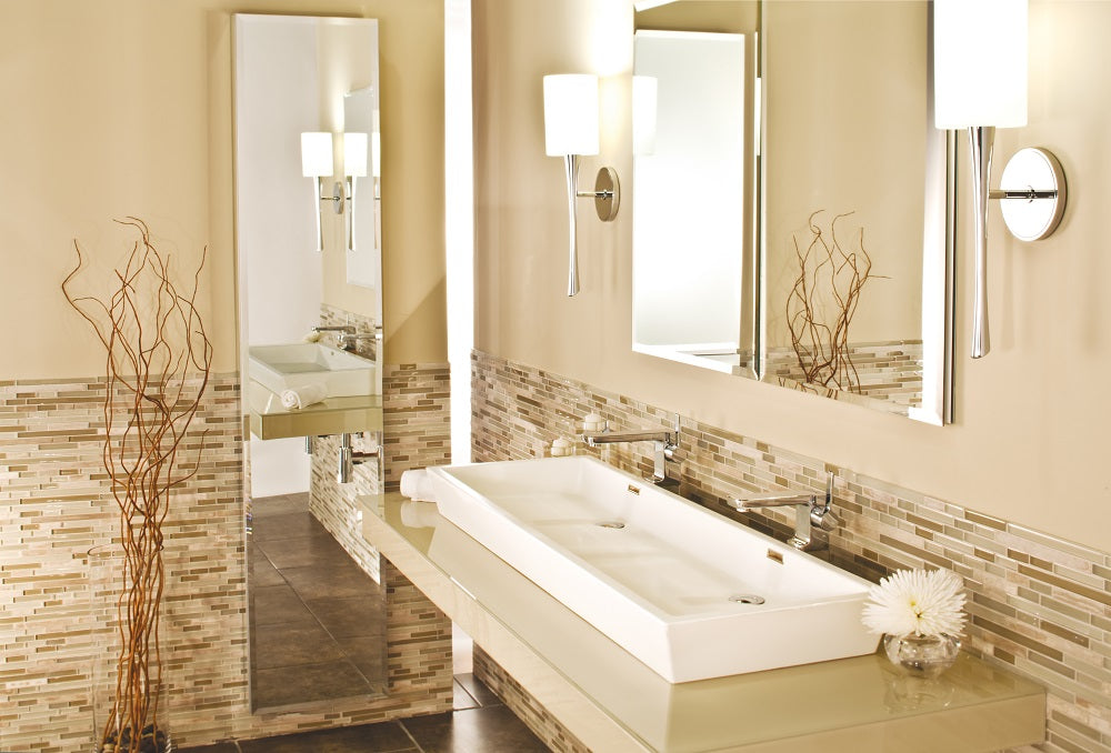GlassCrafters 20W x 72H x 6D Full Length Frameless Mirrored Cabinet, Left Hand, Satin Gray Glass