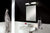 GlassCrafters 16W x 36H x 4D Frameless Mirrored Medicine Cabinet, Beveled, Right Electric