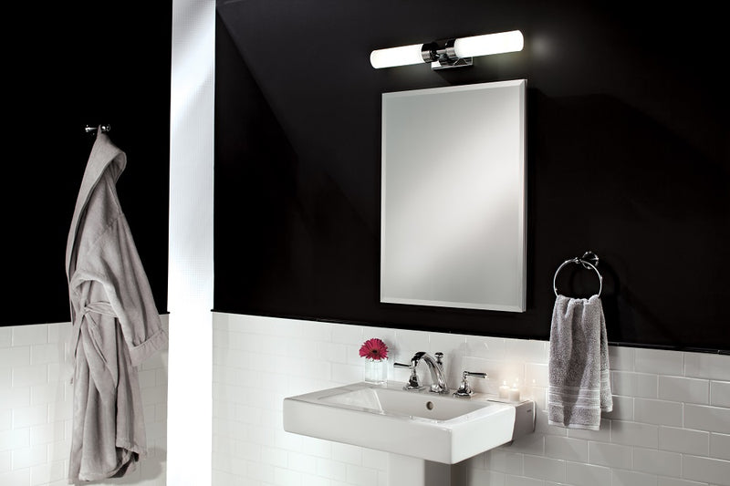 GlassCrafters 16W x 36H x 4D Frameless Mirrored Medicine Cabinet, Beveled, Right Electric