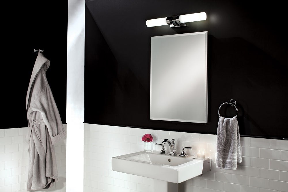 GlassCrafters 16W x 36H x 6D Frameless Mirrored Medicine Cabinet, Beveled, Right Electric