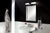 GlassCrafters 24W x 30H x 6D Deco Framed Mirrored Medicine Cabinet, Beveled, Brushed Nickel