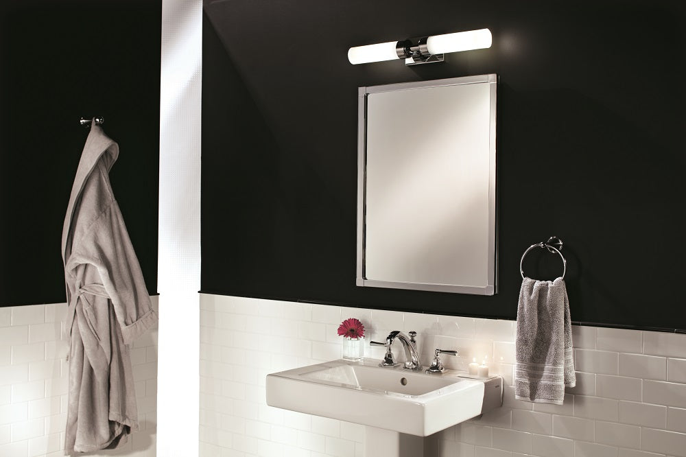 GlassCrafters 20W x 36H x 4D Park Ave Framed Mirrored Medicine Cabinet, Beveled, Right Electric, Polished Chrome