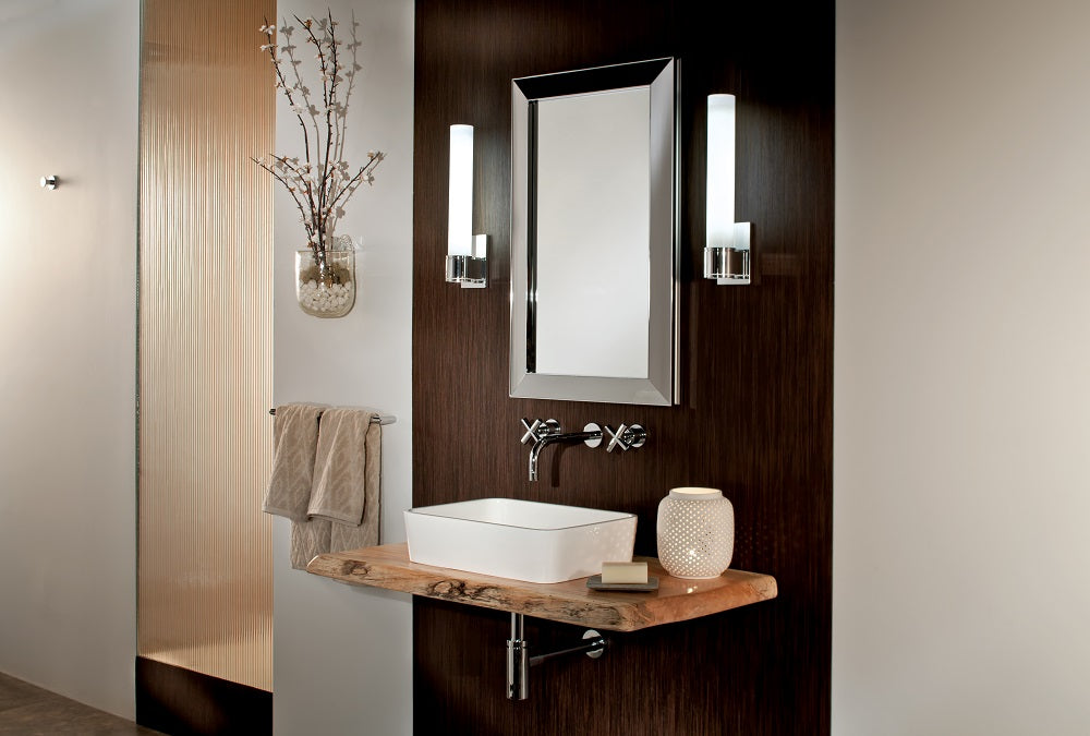 GlassCrafters 24W x 30H x 4D Soho Framed Mirrored Medicine Cabinet, Beveled, Polished Nickel