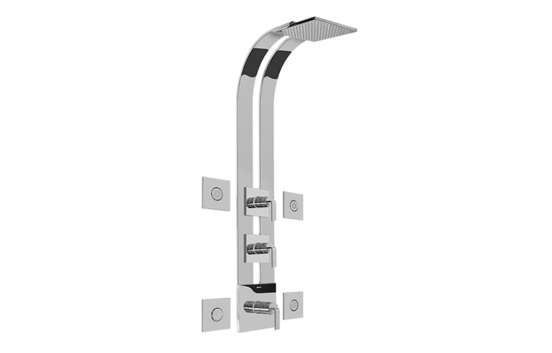 Graff GE3.100A-LM40S-T Immersion Square Thermostatic Ski Shower Set With Body Sprays - Parent