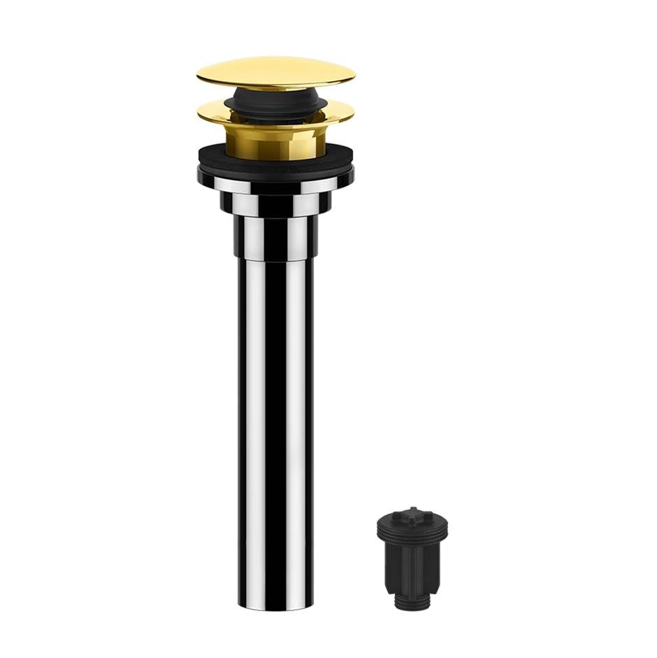 Gessi 01427 Inverso 1 1/4" Push Drain With Or Without Overflow Feature
