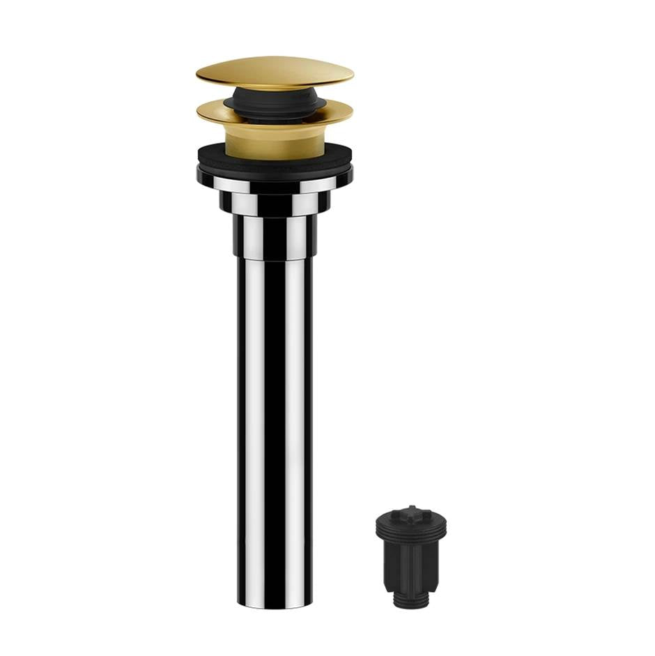Gessi 01427 Inverso 1 1/4" Push Drain With Or Without Overflow Feature