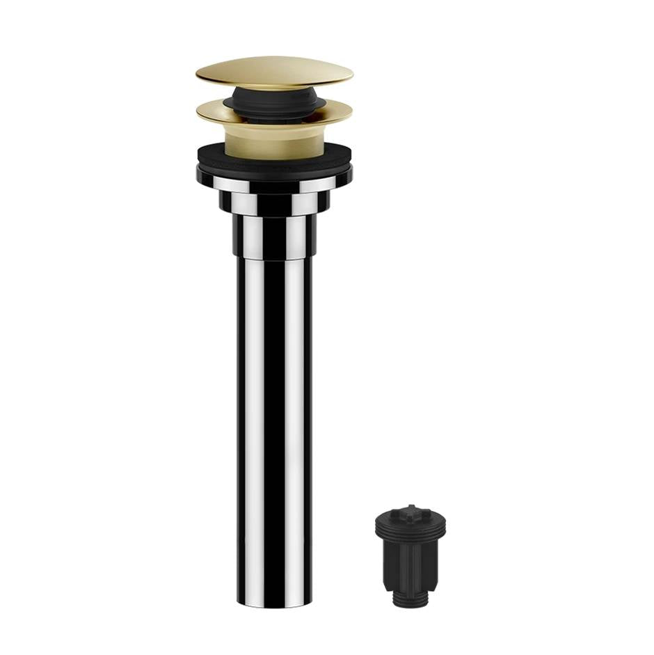 Gessi 01427 Inverso 1 1/4" Push Drain With Or Without Overflow Feature