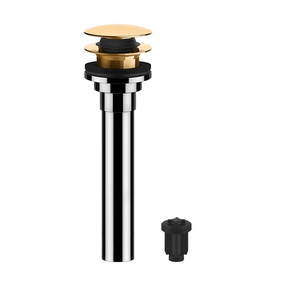 Gessi 01427 Inverso 1 1/4" Push Drain With Or Without Overflow Feature