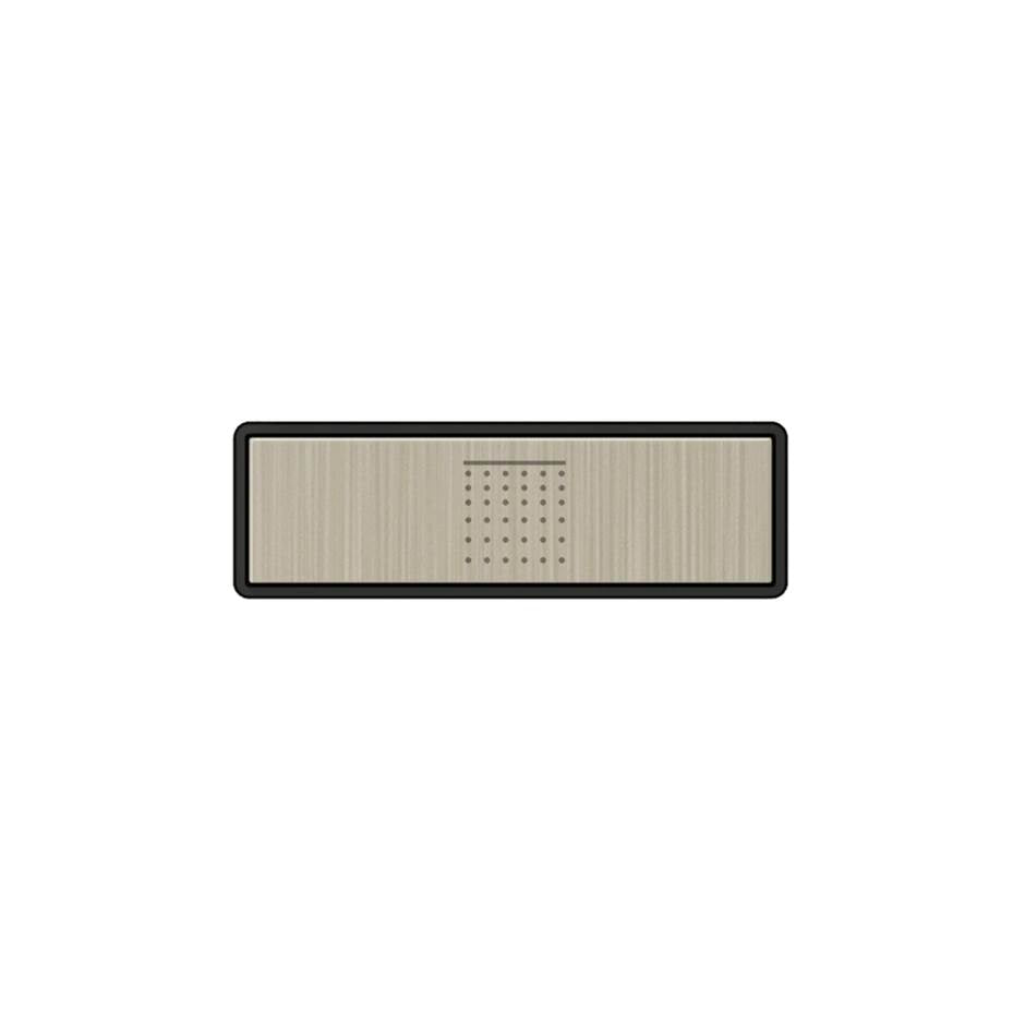 Gessi 02766 Hi Fi Push-Botton Plate With Rainfall Symbol. For Linear & Shelf Hi-Fi.