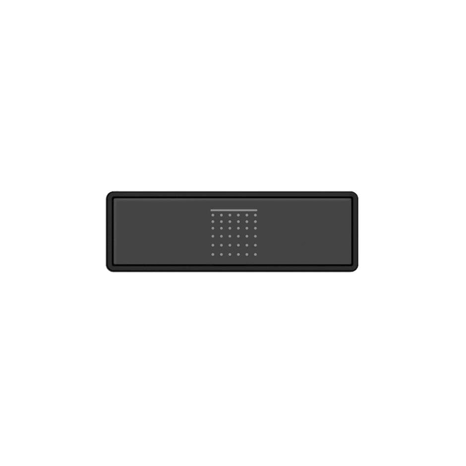 Gessi 02766 Hi Fi Push-Botton Plate With Rainfall Symbol. For Linear & Shelf Hi-Fi.