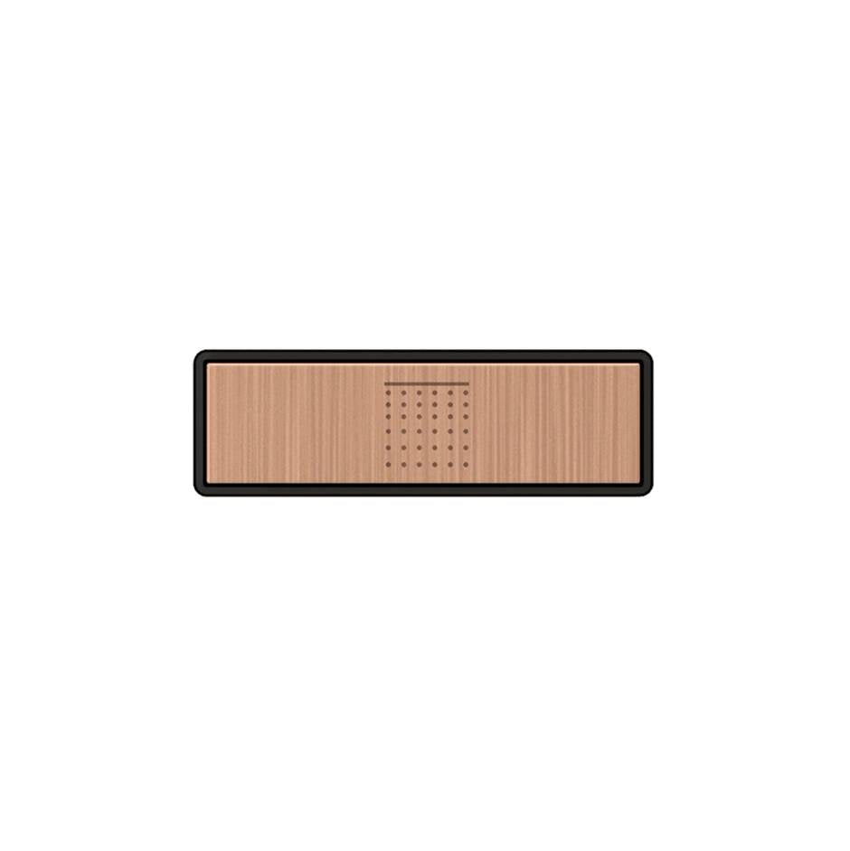 Gessi 02766 Hi Fi Push-Botton Plate With Rainfall Symbol. For Linear & Shelf Hi-Fi.
