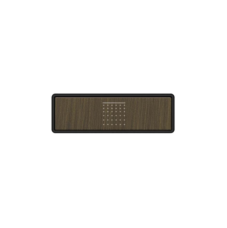 Gessi 02766 Hi Fi Push-Botton Plate With Rainfall Symbol. For Linear & Shelf Hi-Fi.