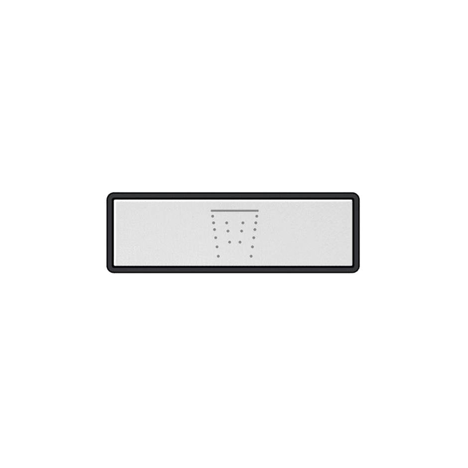 Gessi 02767 Hi Fi Push-Botton Plate With Waterfall Symbol. For Linear & Shelf Hi-Fi.