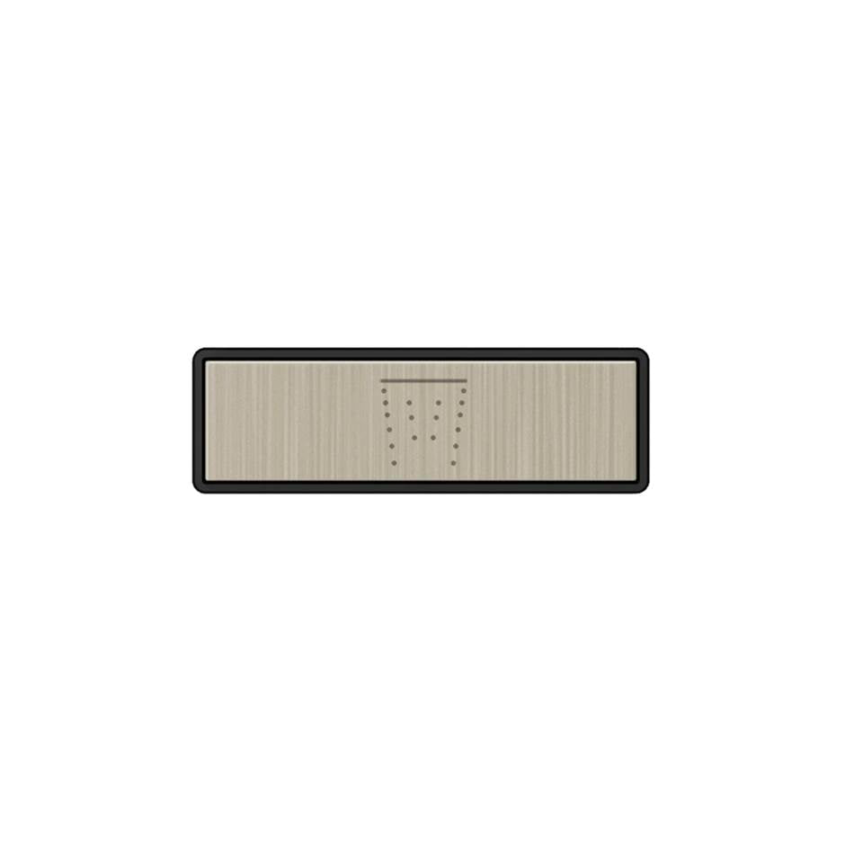 Gessi 02767 Hi Fi Push-Botton Plate With Waterfall Symbol. For Linear & Shelf Hi-Fi.