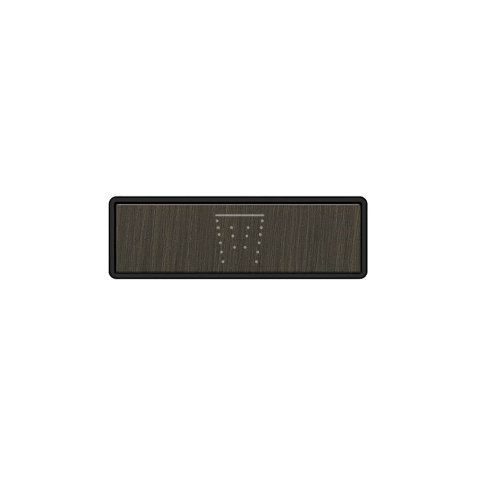 Gessi 02767 Hi Fi Push-Botton Plate With Waterfall Symbol. For Linear & Shelf Hi-Fi.