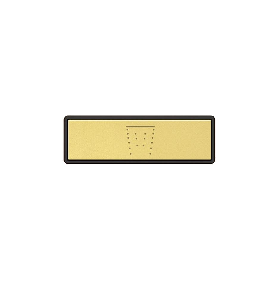 Gessi 02767 Hi Fi Push-Botton Plate With Waterfall Symbol. For Linear & Shelf Hi-Fi.