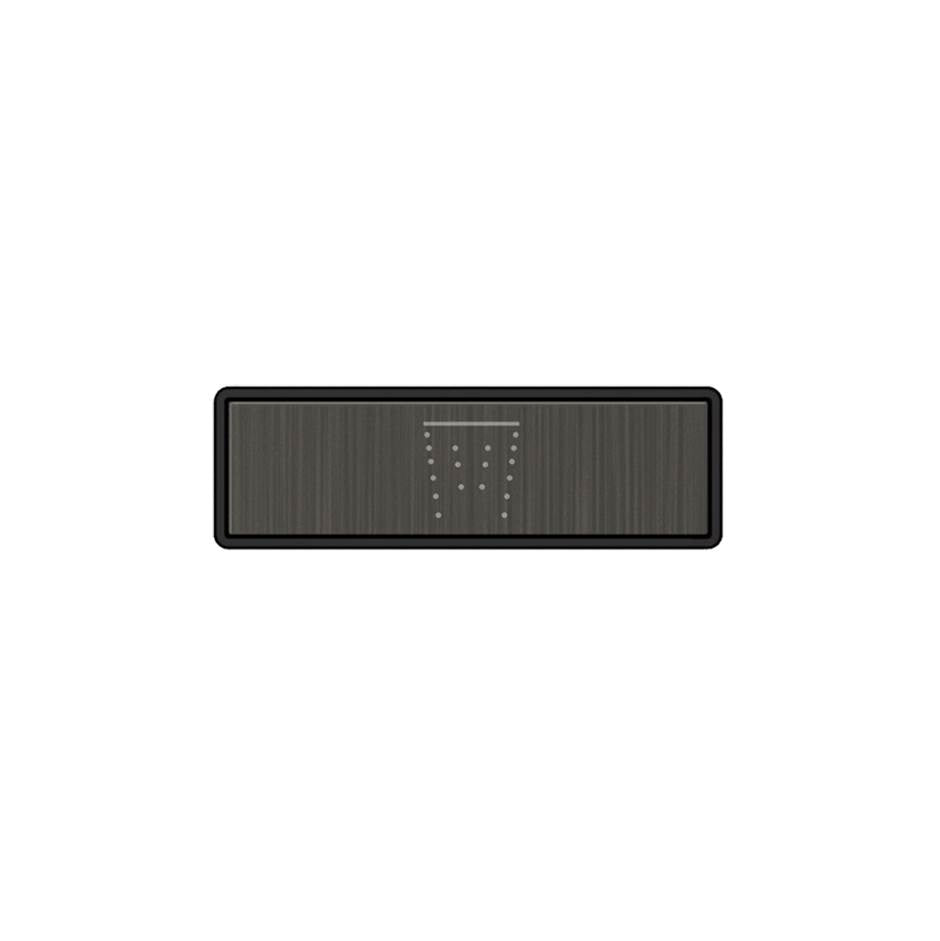 Gessi 02767 Hi Fi Push-Botton Plate With Waterfall Symbol. For Linear & Shelf Hi-Fi.