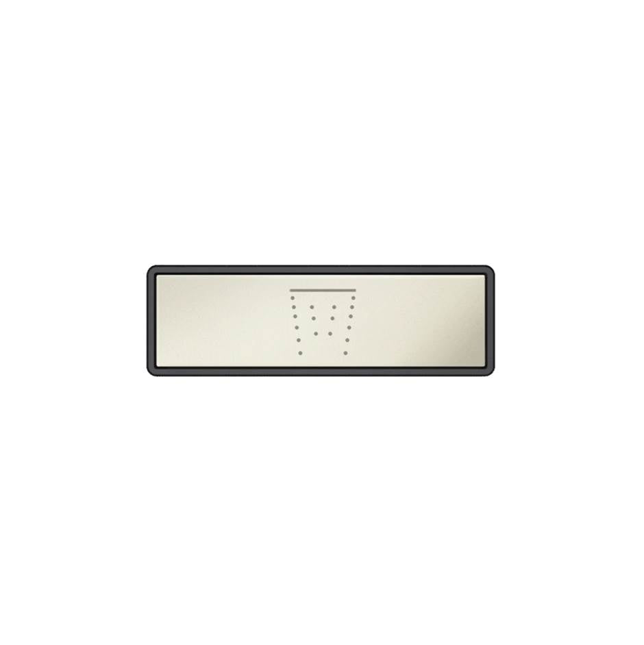 Gessi 02767 Hi Fi Push-Botton Plate With Waterfall Symbol. For Linear & Shelf Hi-Fi.