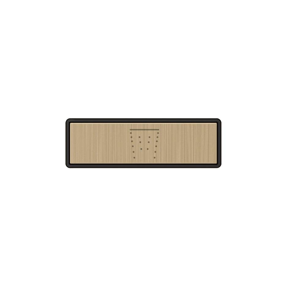 Gessi 02767 Hi Fi Push-Botton Plate With Waterfall Symbol. For Linear & Shelf Hi-Fi.