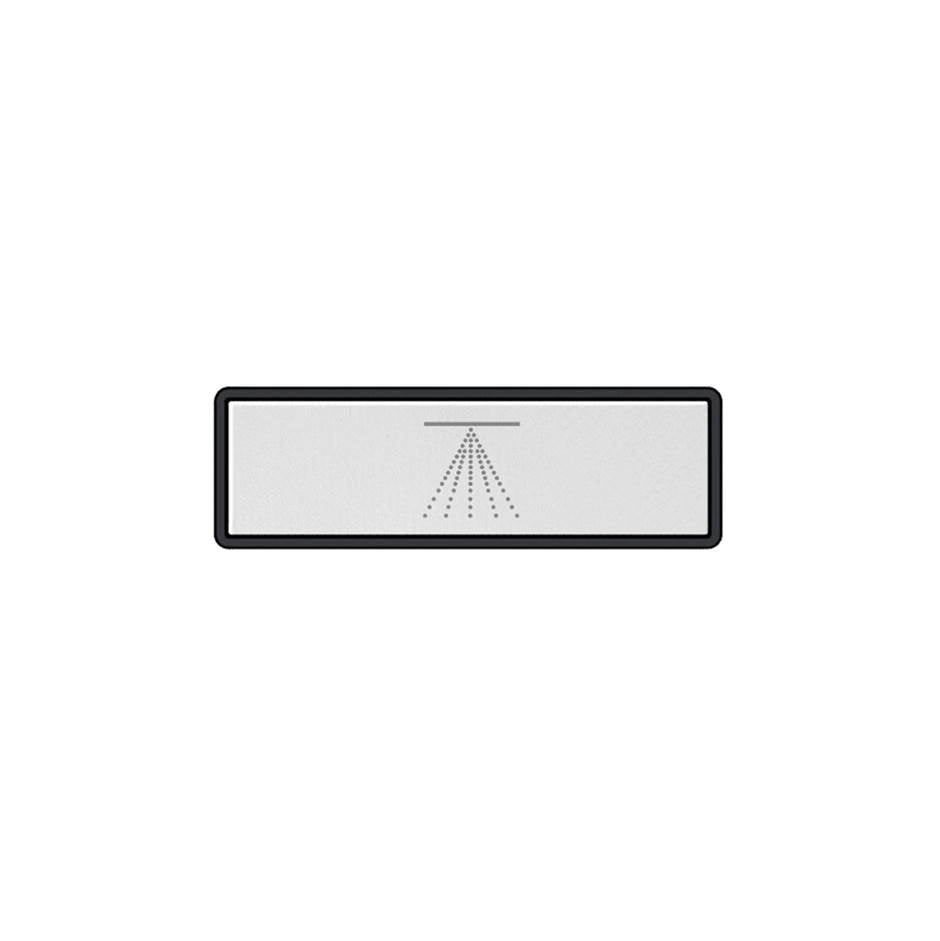 Gessi 02768 Hi Fi Push-Botton Plate With Atomizer Symbol. For Linear & Shelf Hi-Fi.