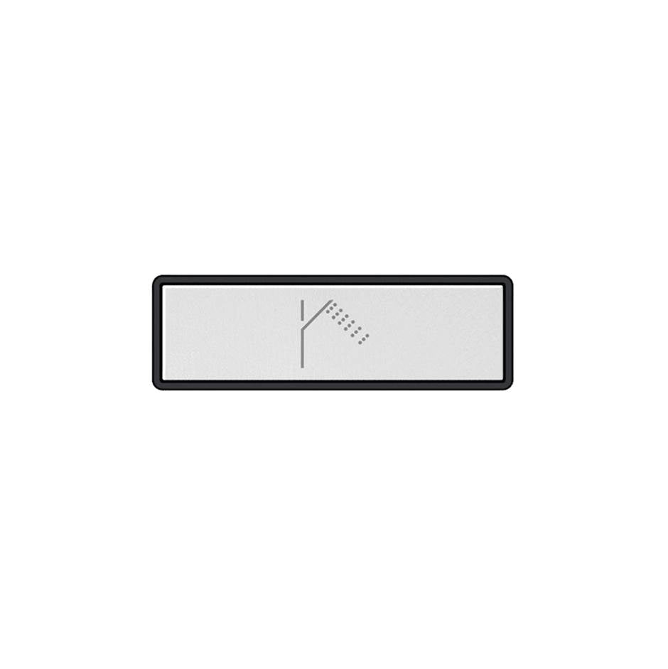 Gessi 02769 Hi Fi Push-Botton Plate With Handshower Symbol. For Linear & Shelf Hi-Fi.