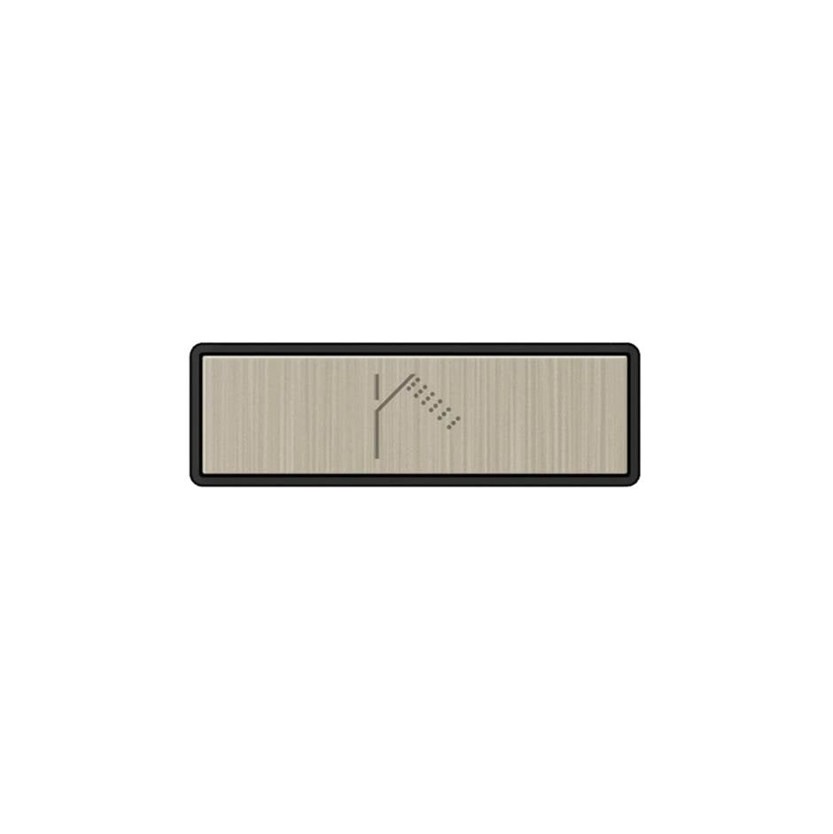 Gessi 02769 Hi Fi Push-Botton Plate With Handshower Symbol. For Linear & Shelf Hi-Fi.