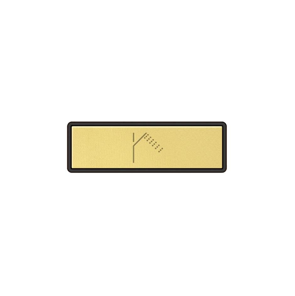 Gessi 02769 Hi Fi Push-Botton Plate With Handshower Symbol. For Linear & Shelf Hi-Fi.