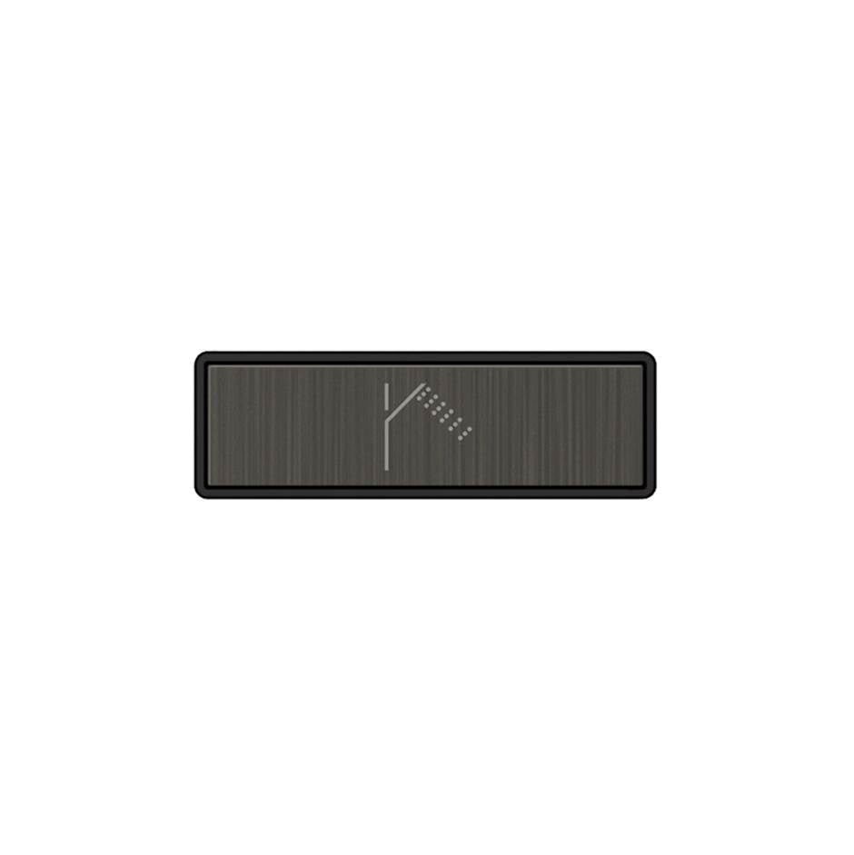 Gessi 02769 Hi Fi Push-Botton Plate With Handshower Symbol. For Linear & Shelf Hi-Fi.