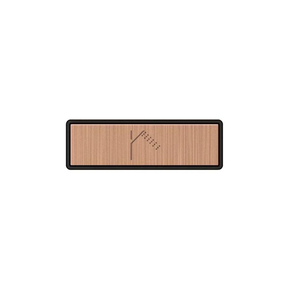 Gessi 02769 Hi Fi Push-Botton Plate With Handshower Symbol. For Linear & Shelf Hi-Fi.