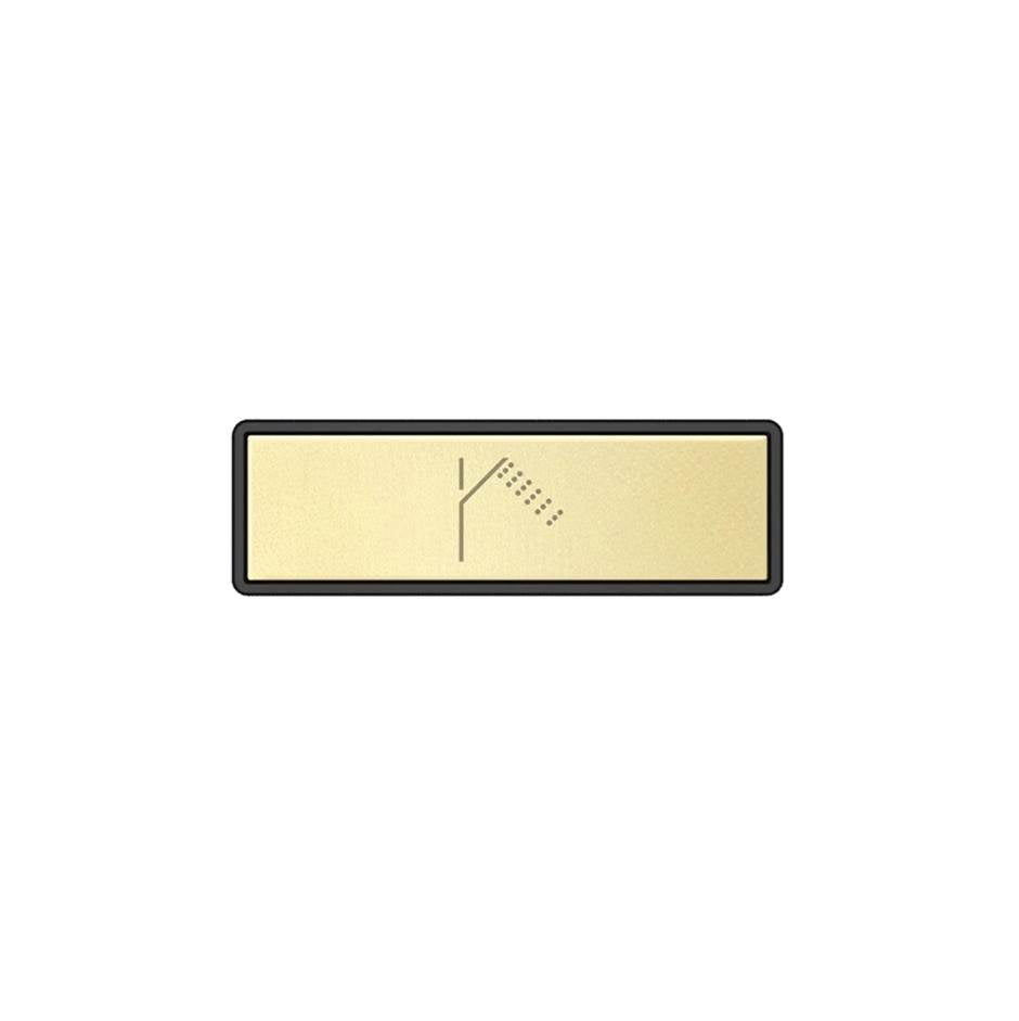 Gessi 02769 Hi Fi Push-Botton Plate With Handshower Symbol. For Linear & Shelf Hi-Fi.