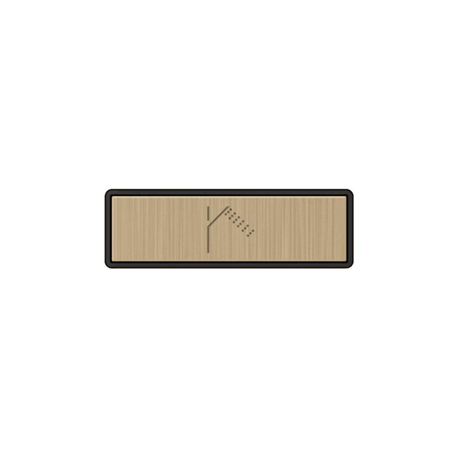 Gessi 02769 Hi Fi Push-Botton Plate With Handshower Symbol. For Linear & Shelf Hi-Fi.