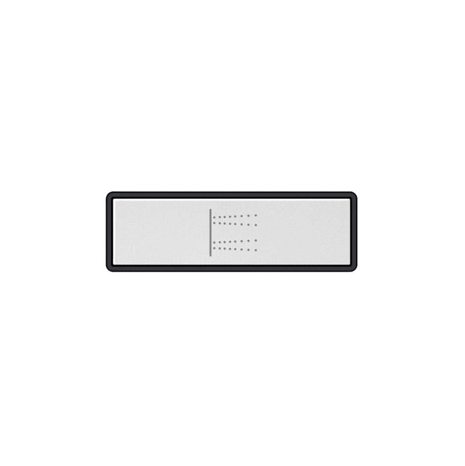Gessi 02770 Hi Fi Push-Botton Plate With Body Jets Symbol. For Linear & Shelf Hi-Fi.