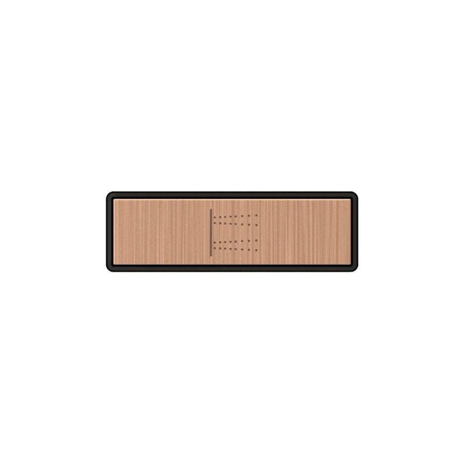 Gessi 02770 Hi Fi Push-Botton Plate With Body Jets Symbol. For Linear & Shelf Hi-Fi.