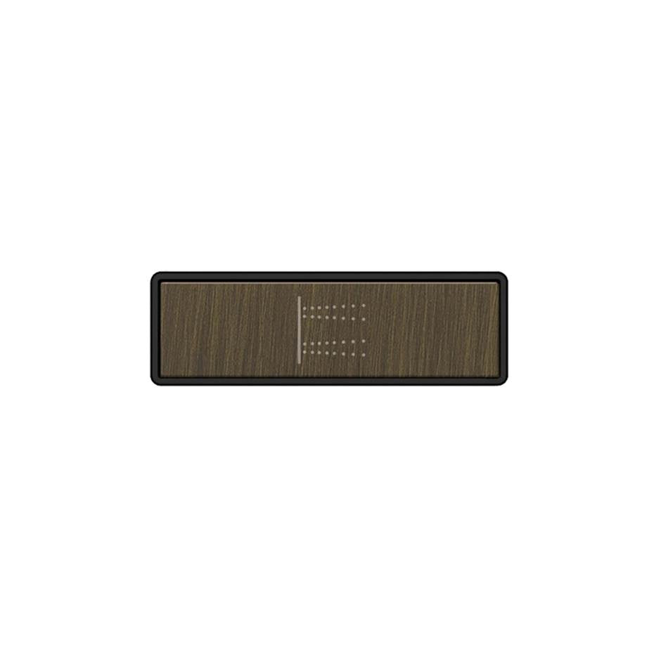 Gessi 02770 Hi Fi Push-Botton Plate With Body Jets Symbol. For Linear & Shelf Hi-Fi.