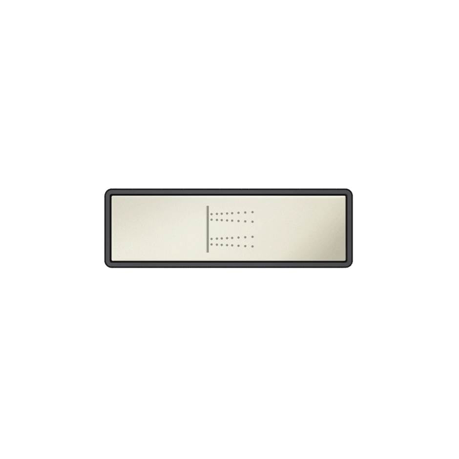 Gessi 02770 Hi Fi Push-Botton Plate With Body Jets Symbol. For Linear & Shelf Hi-Fi.