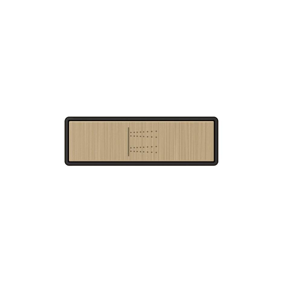 Gessi 02770 Hi Fi Push-Botton Plate With Body Jets Symbol. For Linear & Shelf Hi-Fi.