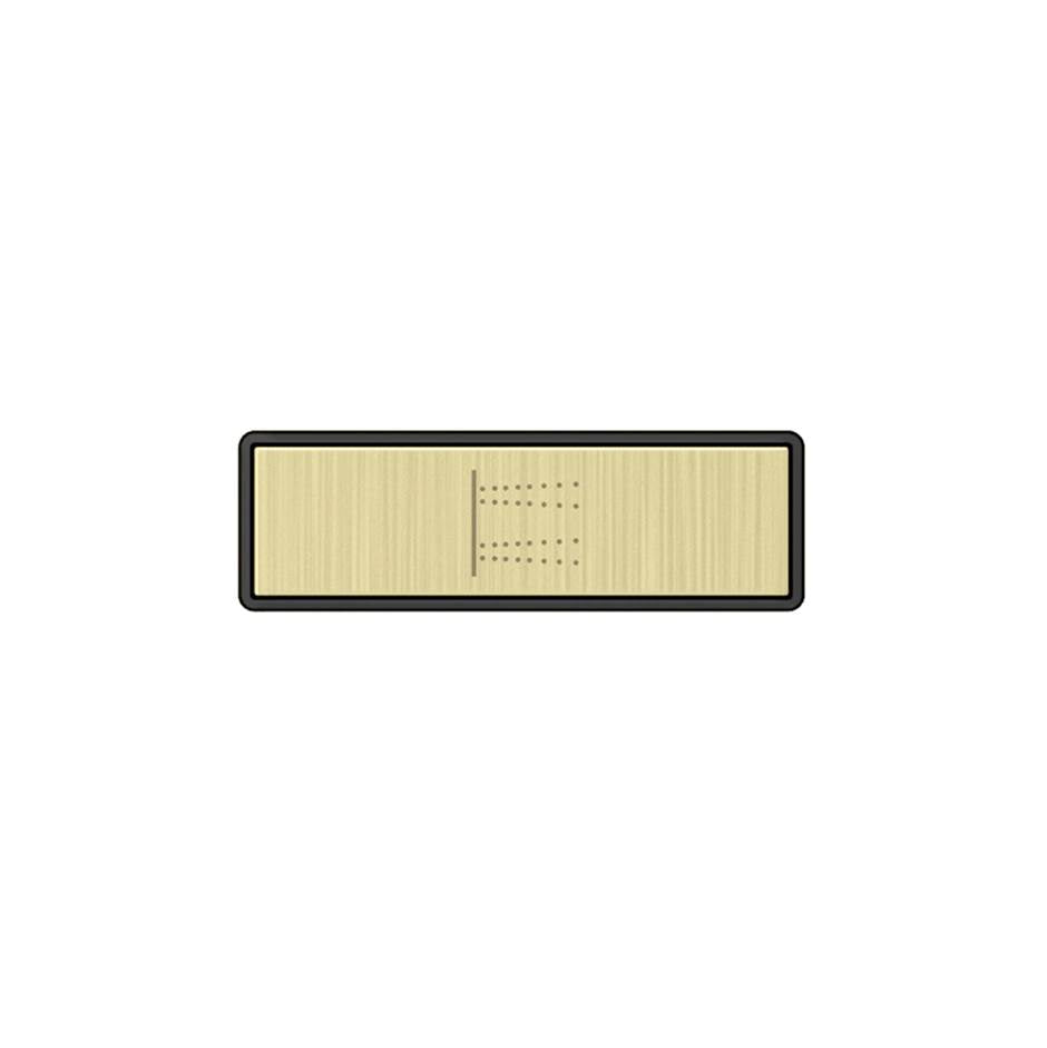 Gessi 02770 Hi Fi Push-Botton Plate With Body Jets Symbol. For Linear & Shelf Hi-Fi.