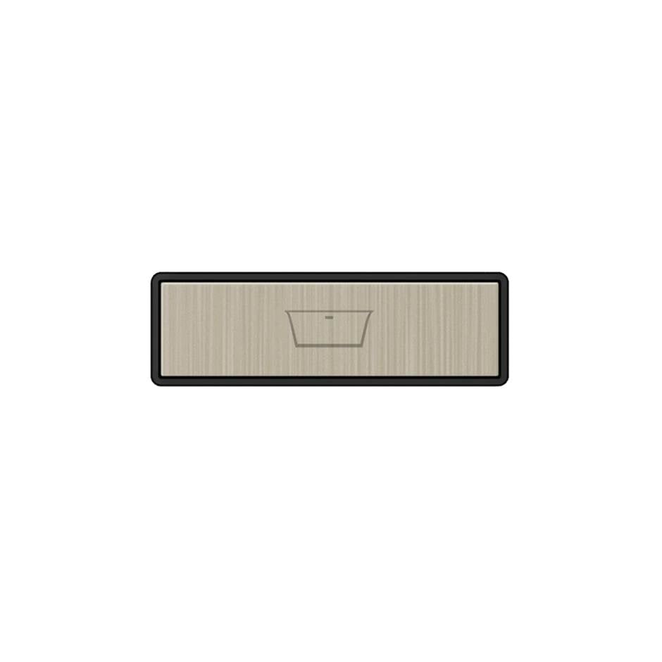 Gessi 02771 Hi Fi Push-Botton Plate With Bathtub Symbol. For Linear & Shelf Hi-Fi.