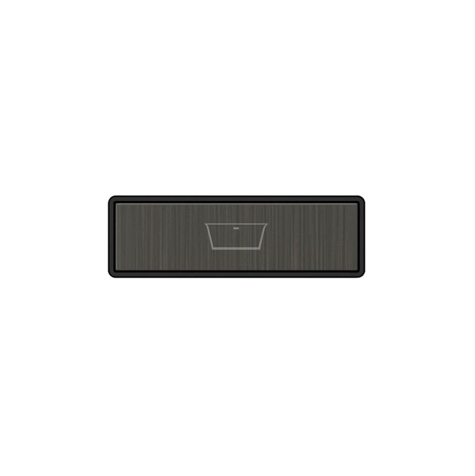 Gessi 02771 Hi Fi Push-Botton Plate With Bathtub Symbol. For Linear & Shelf Hi-Fi.
