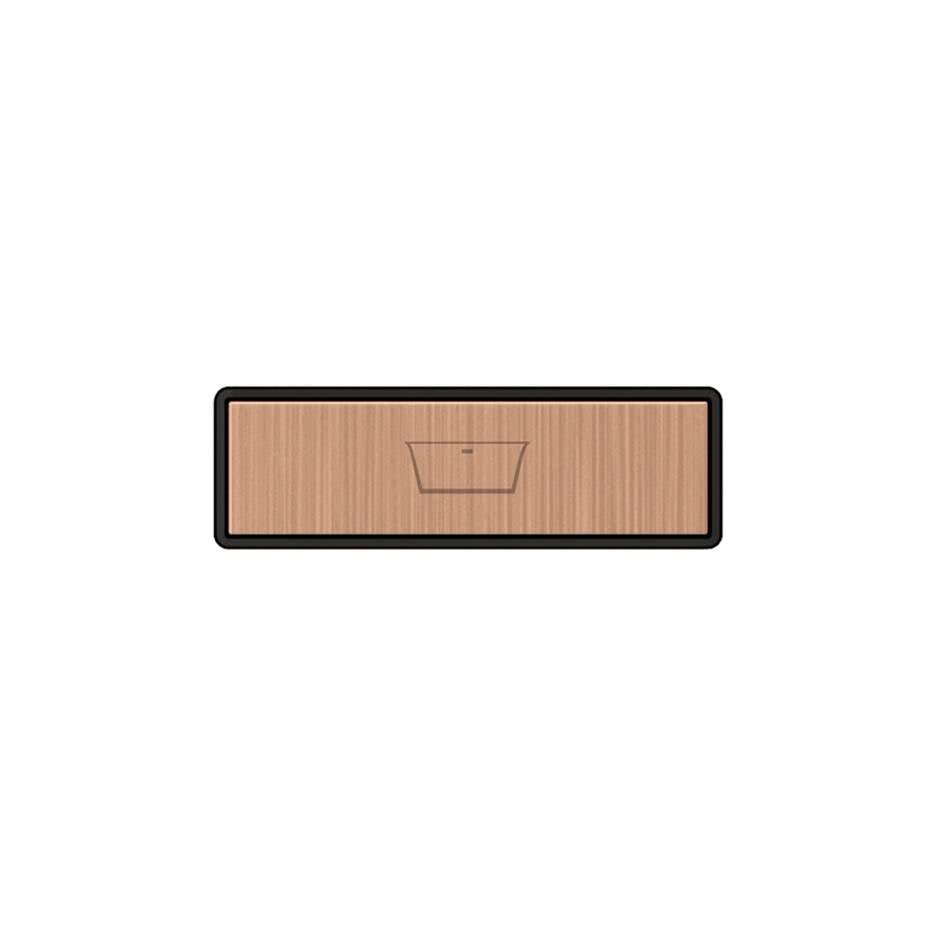 Gessi 02771 Hi Fi Push-Botton Plate With Bathtub Symbol. For Linear & Shelf Hi-Fi.